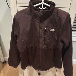 The North Face Brown Ski Jacket with High Collar